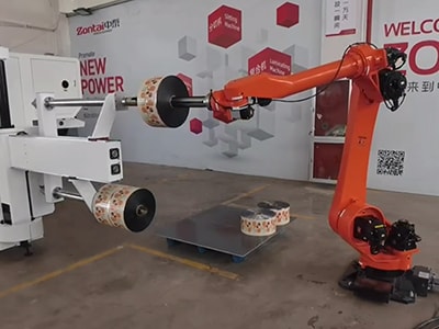 Автоматическая роботизированная рука (используется для перемещения готового рулона со станка на поддон) (дополнительное устройство)